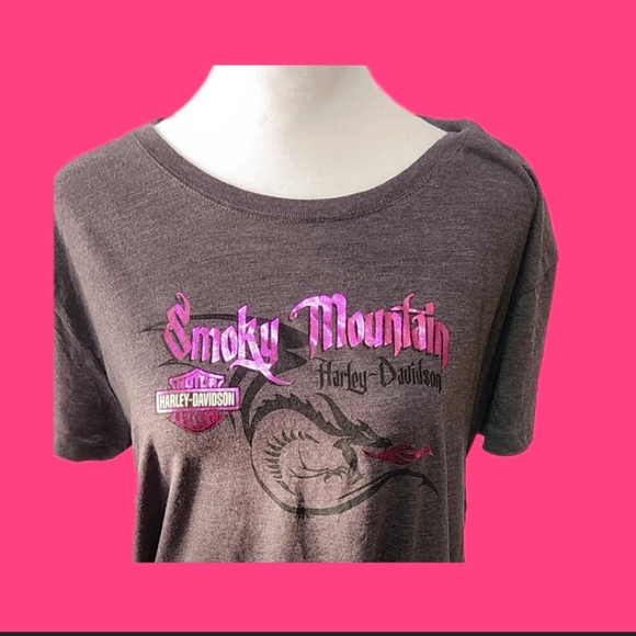 HARLEY DAVIDSON Womens TSHIRT. SMOKY MOUNTAIN - Picture 2 of 6